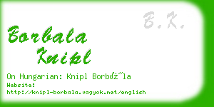 borbala knipl business card